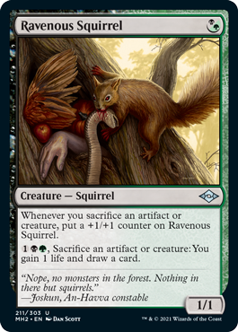 Ravenous Squirrel - Modern Horizons 2 Spoiler