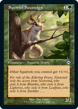 Squirrel Sovereign (Variant) - Modern Horizons 2 Spoiler