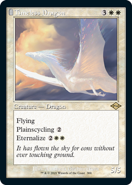 Timeless Dragon (Variant) 2 - Modern Horizons 2 Spoiler