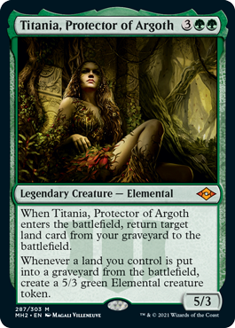 Titania, Protector of Argoth - Modern Horizons 2 Spoiler