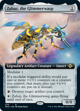 Zabaz, the Glimmerwasp (Variant) - Modern Horizons 2 Spoiler