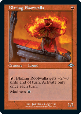 Blazing Rootwalla (Variant) - Modern Horizons 2 Spoiler