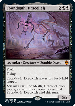 Ebondeath, Dracolich - Adventures in the Forgotten Realms Spoiler