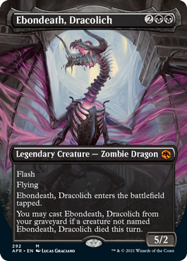 Ebondeath, Dracolich (Variant) - Adventures in the Forgotten Realms Spoiler