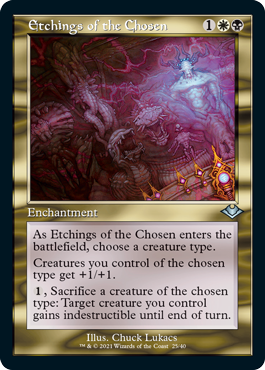 Etchings of the Chosen (Variant) - Modern Horizons 2 Spoiler