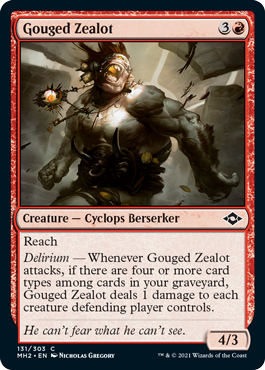 Gouged Zealot - Modern Horizons 2 Spoiler