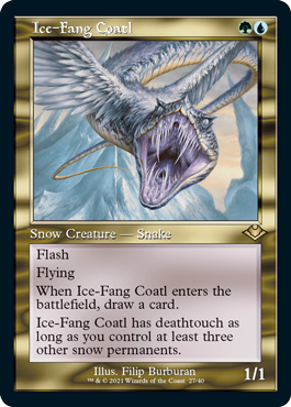 Ice-Fang Coatl (Variant) - Modern Horizons 2 Spoiler