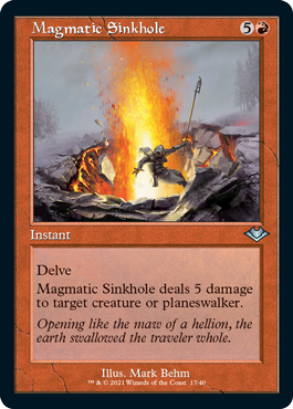 Magmatic Sinkhole (Variant) - Modern Horizons 2 Spoiler