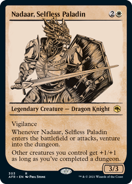 Nadaar, Selfless Paladin (Variant) - Adventures in the Forgotten Realms Spoiler