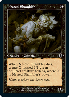 Nested Shambler (Variant) - Modern Horizons 2 Spoiler