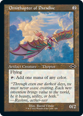 Ornithopter of Paradise (Variant) - Modern Horizons 2 Spoiler