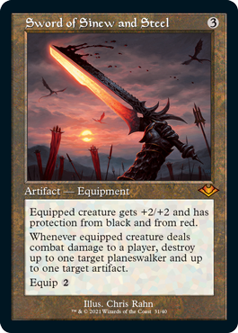 Sword of Sinew and Steel (Variant) - Modern Horizons 2 Spoiler