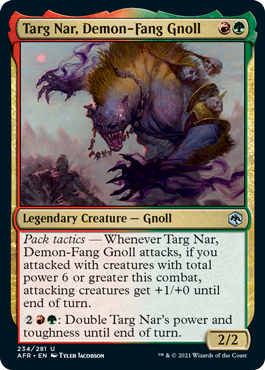Targ Nar, Demon-Fang Gnoll - Adventures in the Forgotten Realms Spoiler