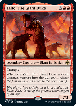 Zalto, Fire Giant Duke - Adventures in the Forgotten Realms Spoiler