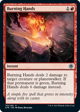 Burning Hands - Adventures in the Forgotten Realms Spoiler