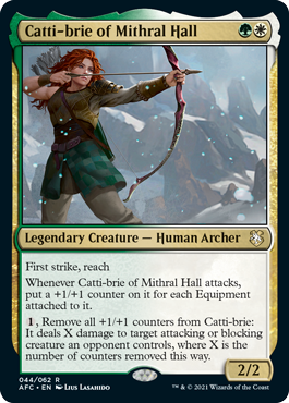 Catti-Brie of Mithral Hall - Adventures in the Forgotten Realms Commander Spoiler