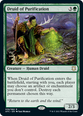 Druid of Purification - Adventures in the Forgotten Realms Commander Spoiler