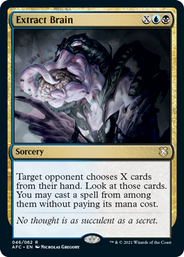 Extract Brain - Adventures in the Forgotten Realms Commander Spoiler