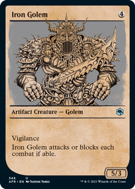 Iron Golem (Variant) - Adventures in the Forgotten Realms Spoiler
