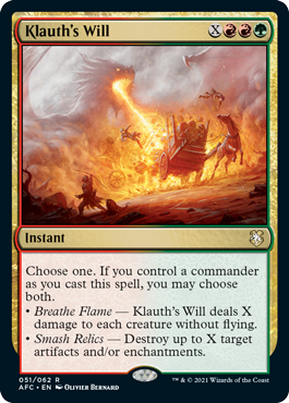 Klauth's Will - Adventures in the Forgotten Realms Commander Spoiler