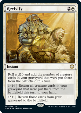 Revivify - Adventures in the Forgotten Realms Commander Spoiler