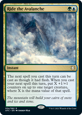 Ride the Avalanche - Adventures in the Forgotten Realms Commander Spoiler
