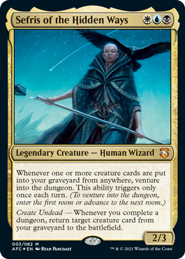 Sefris of the Hidden Ways - Adventures in the Forgotten Realms Commander Spoiler