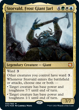 Storvald, Frost Giant Jarl - Adventures in the Forgotten Realms Commander Spoiler