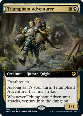 Triumphant Adventurer (Variant) - Adventures in the Forgotten Realms Spoiler