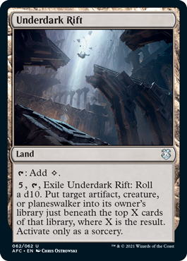 Underdark Rift - Adventures in the Forgotten Realms Commander Spoiler