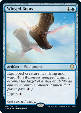 Winged Boots - Adventures in the Forgotten Realms Commander Spoiler