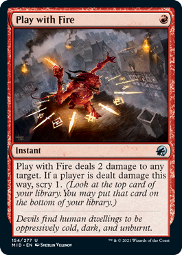 Play with Fire - Innistrad Midnight Hunt Spoiler
