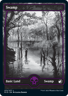 Swamp 01 - Innistrad Midnight Hunt Spoiler