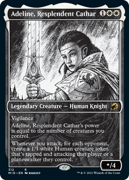 Adeline, Resplendent Cathar (Variant) - Innistrad Midnight Hunt Spoiler