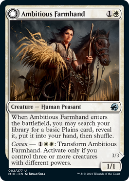 Ambicious Farmhand - Innistrad Midnight Hunt Spoiler