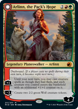 Arlinn, the Pack's Hope - Innistrad Midnight Hunt Commander Spoiler