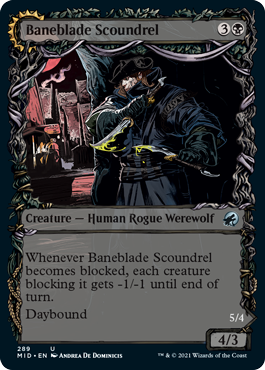 Baneblade Scoundrel (Variant) - Innistrad Midnight Hunt Commander Spoiler
