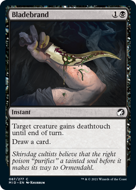 Bladebrand - Innistrad Midnight Hunt Spoiler