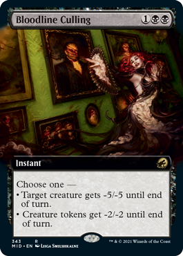 Bloodline Culling (Variant) - Innistrad Midnight Hunt Spoiler