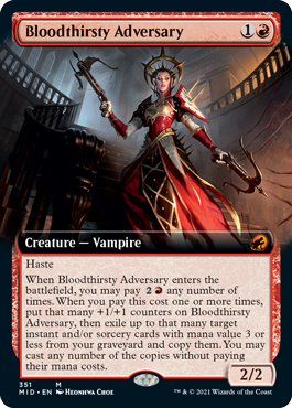 Bloodthirsty Adversary (Variant) - Innistrad Midnight Hunt Spoiler