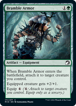 Bramble Armor - Innistrad Midnight Hunt Spoiler