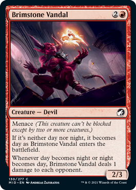 Brimstone Vandal - Innistrad Midnight Hunt Commander Spoiler