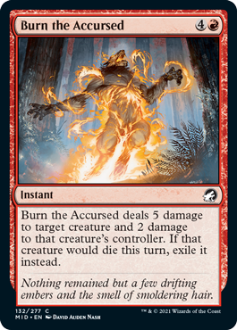 Burn the Accursed - Innistrad Midnight Hunt Spoiler