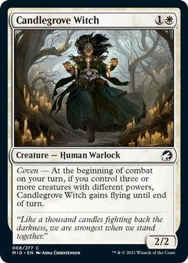 Candlegrove Witch - Innistrad Midnight Hunt Spoiler