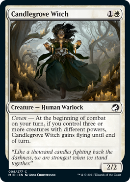 Candlegrove Witch - Innistrad Midnight Hunt Spoiler