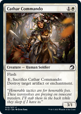 Cathar Commando - Innistrad Midnight Hunt Spoiler