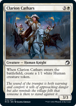 Clarion Cathars - Innistrad Midnight Hunt Spoiler