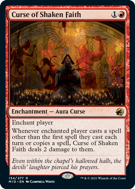 Curse of Shaken Faith - Innistrad Midnight Hunt Spoiler