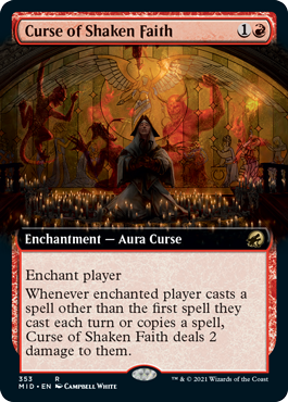 Curse of Shaken Faith (Variant) - Innistrad Midnight Hunt Spoiler