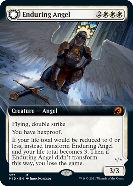 Enduring Angel (Variant) - Innistrad Midnight Hunt Commander Spoiler